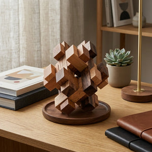 Wooden Tavor Interlocking Puzzle Complex Geometry Logic Game - View 2