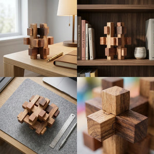 Wooden Tavor Interlocking Puzzle Complex Geometry Logic Game - View 3