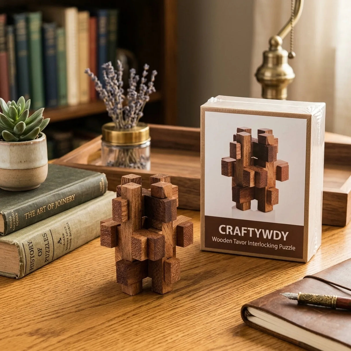Wooden Tavor Interlocking Puzzle Complex Geometry Logic Game - View 4