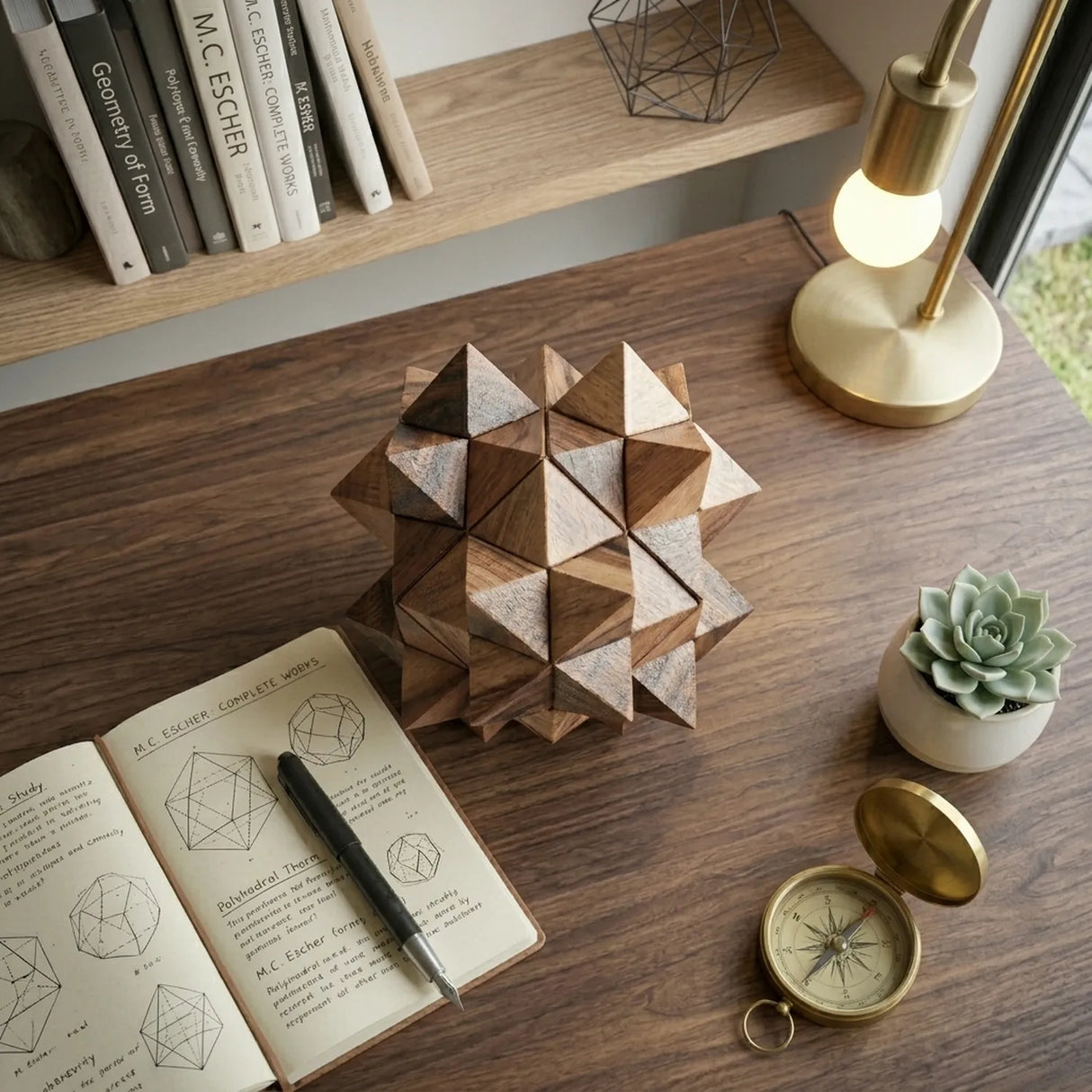 Wooden Kubricx 3 Puzzle Geometric Interlocking Design Hobby Gift - View 2