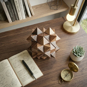 Wooden Kubricx 3 Puzzle Geometric Interlocking Design Hobby Gift - View 2