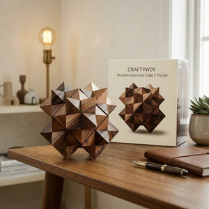 Wooden Kubricx 3 Puzzle Geometric Interlocking Design Hobby Gift - View 4